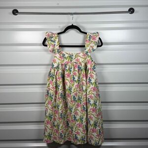 By The River Women Small Floral Ruffle Strap Babydoll Mini Dress B2SD1025 Pink